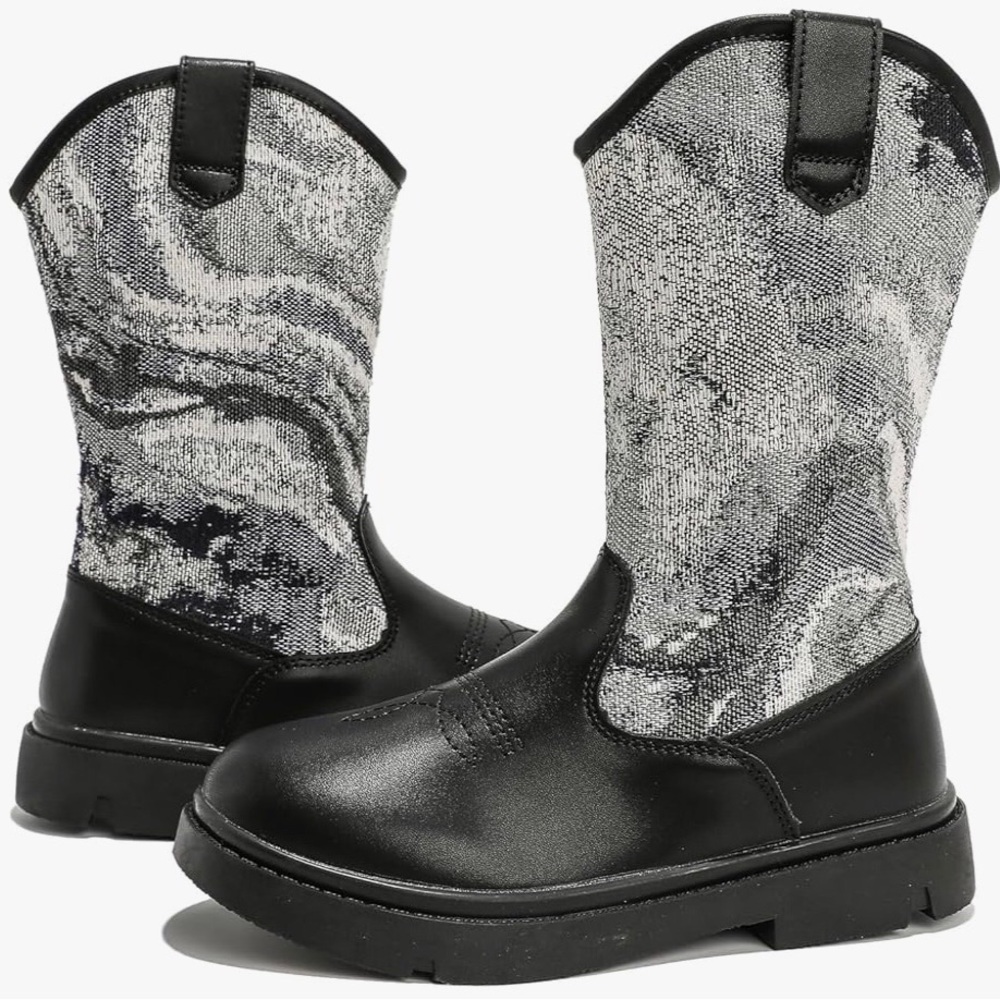 kkdom Kids Cowboy Boots